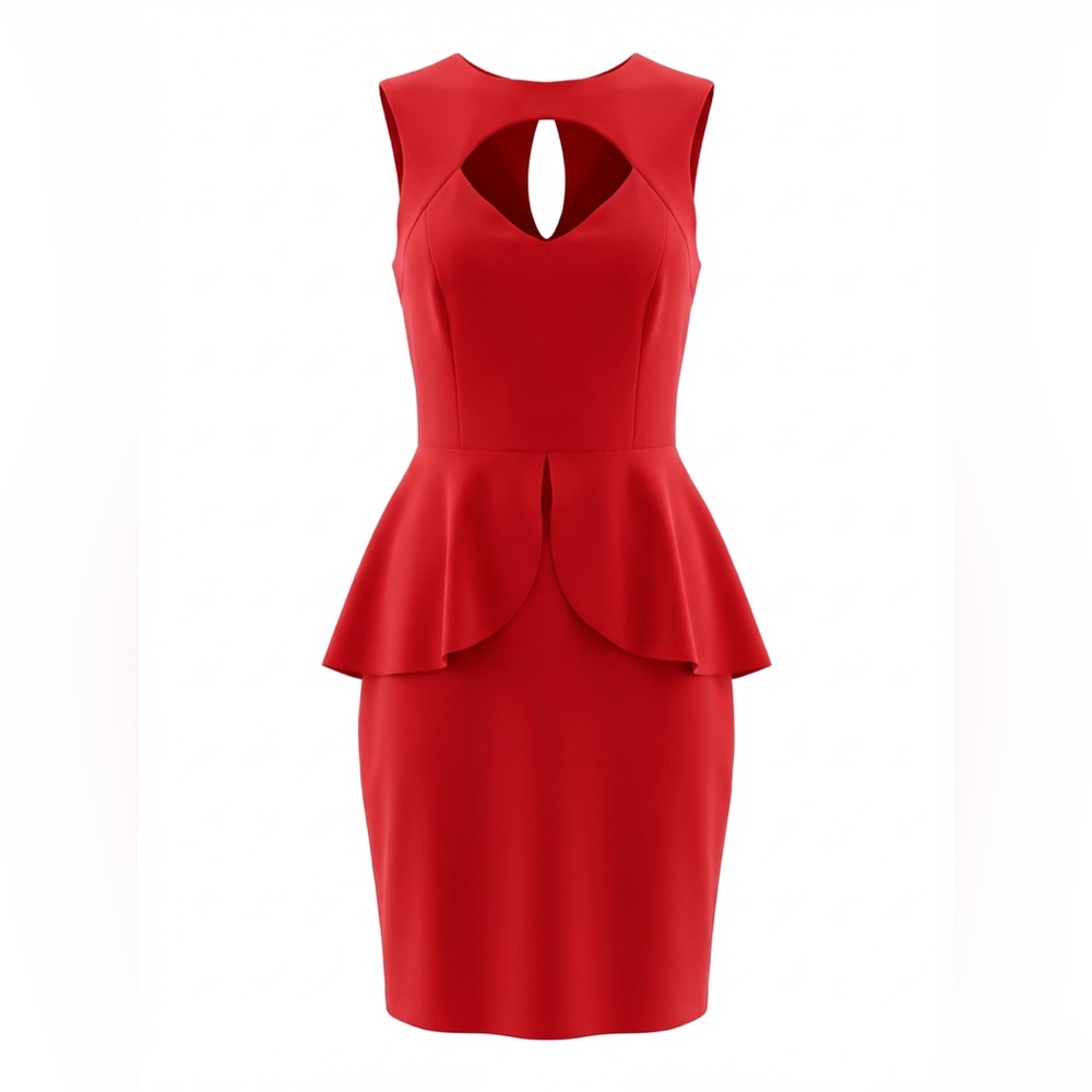 R&K Scarlet Peplum Mini Dress